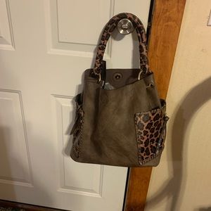 Leopard Accent Tote